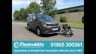 Peugeot Rifter SF69KAE Wheelchair Accessible VehicleProduce [upl. by Maegan]