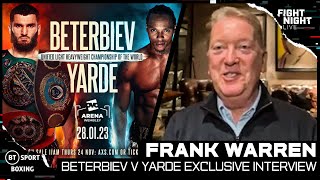 Frank Warren Yarde a more powerful puncher  Artur Beterbiev v Anthony Yarde  Boxing exclusive [upl. by Enawyd102]