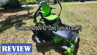 Greenworks 60V Electric Zero Turn Riding Mower Review  Watch Before You Buy [upl. by Atikahs]