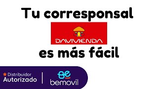 CORRESPONSAL DAVIVIENDA Como postularte de manera super FACIL en BEMOVIL ✅ [upl. by Anwahsad]