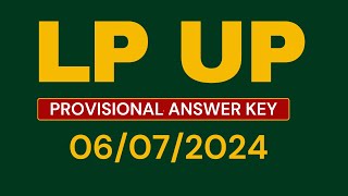 LP UP Provisional Answer Key  KPSC LP UP 2024 [upl. by Jit906]