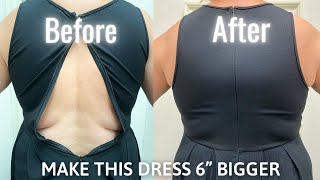 How to Make Dress Bigger by Adding Fabric [upl. by Arvin466]