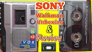 SONY WALKMAN  SONY CASSETTE PLAYER  SONY RECORDING PLAYER  TAPE RECORDER [upl. by Zaragoza]