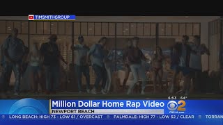 Real Estate Agent Films Rap Video To Showcase 45M Newport Beach Home [upl. by Zildjian329]