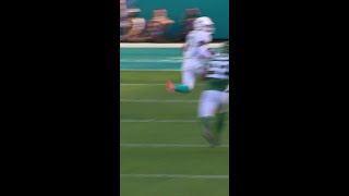 Jaylen Waddle with a 60yard touchdown catch from Tua Tagovailoa vs New York Jets [upl. by Ecylahs]