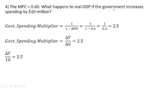 How to Solve Government Spending Multiplier Problems [upl. by Patsis653]