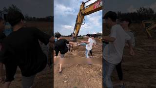 Jcb bucket stone remove girls🤯😱💨shorts shortvideo [upl. by Ydnam215]