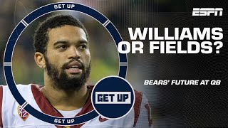 Caleb Williams vs Justin Fields Who should be the Bears starter  Offseason QB Questions  Get Up [upl. by Allisirp]