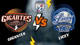 LIDOM GIGANTES del CIBAO vs TIGRES del LICEY  PREVIA  Enero 10 2024 [upl. by Kwok]