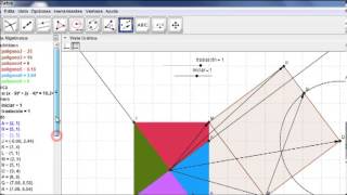 El teorema de pitagoras con GeoGebra [upl. by Anaahs32]