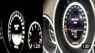 Mercedes C63 AMG vs CLS63 AMG 0100 [upl. by Moina]