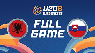 Class Games 915  ALB v SVK  Full Basketball Game  FIBA U20 Womens EuroBasket 2024 Div B [upl. by Ahrat]