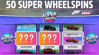 200 WHEELSPINS  50 SUPERWHEELSPINS OPENING 🤑💰💲  Forza Horizon 5 [upl. by Westlund]