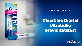 Slik brukes denvideo Clearblue Digital Ultratidlig Graviditetstest kun for Norge [upl. by Engen]