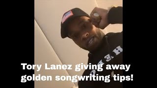 TORY LANEZ giving away golden songwriting tips [upl. by Asilrak271]