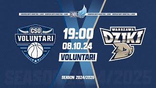 CSO VOLUNTARI v Dziki Warszawa  Oct 8 2024 700 PM  ENBLeague 202425 [upl. by Falito595]