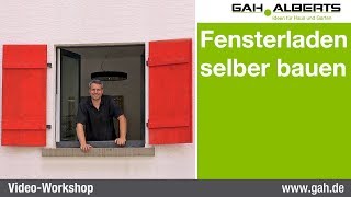 GAHAlberts Fensterladen selbst bauen [upl. by Airotna]