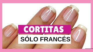 Manicure Francés en Uñas Cortas 2024Los Diseños de Uñas MÁS FÁCILES y ELEGANTES [upl. by Drobman]