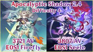 【HSR】E0S1 Firefly x E0S1 Seele Apocalyptic Shadow Gameplay  7528 Action Value Clear Showcase [upl. by Derick]