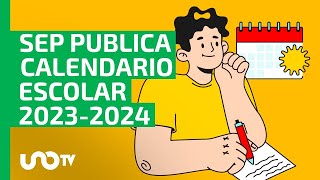 Calendario Escolar 20232024 cuándo serán los puentes y días festivos esto dice SEP [upl. by Arrim897]