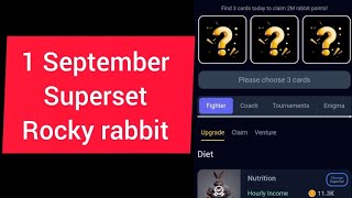 1 September superset  Rocky rabbit superset  superset Rocky rabbit [upl. by Saleme]