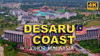 4K Aerial Video  DESARU COAST Johor Malaysia [upl. by Terza318]