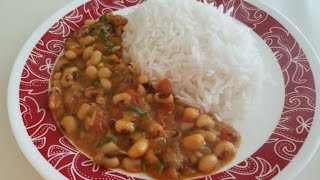 Easy Black eyed beans Indian recipe [upl. by Pressey]