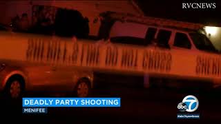 18yearold killed in Menifee party shooting  ABC7 [upl. by Kreda]