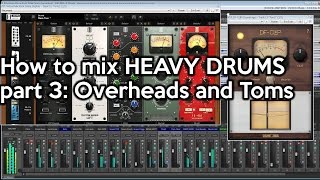 How to Mix Heavy Drums 3  Overheads and Toms [upl. by Alyakam362]