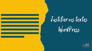 Tutoriel justifier du texte dans WordPress avec Gutenberg [upl. by Ellehcyt]