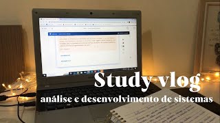 Study vlog  Faculdade EAD Análise e Desenvolvimento de Sistemas [upl. by Eppie]