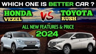 All New Honda Vezel Vs Toyota Rush 2024  Which one is better   Car comparison  Vehicles compa [upl. by Dickens210]