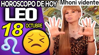 😖¡𝐏𝐄𝐋𝐈𝐆𝐑𝐎🔴𝐀𝐋𝐆𝐎 𝐆𝐑𝐀𝐕𝐄 𝐄𝐒𝐓𝐀́ 𝐏𝐀𝐒𝐀𝐍𝐃𝐎❌ MONHI VIDENTE 🔮 Horoscopo de hoy LEO 18 DE OCTUBRE 2023 ❤️ LEO [upl. by Adnwahsal613]