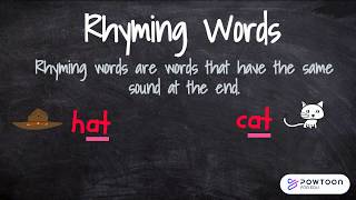 Rhyming Words for Kids  Rhyming Words  Kindergarten and Grade 1 Rhyme [upl. by Hoopes]