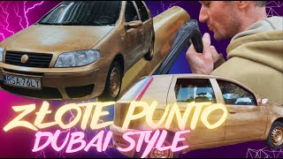 PROJEKT ZŁOTE PUNTO DUBAI STYLE JAK ZAMONTOWAĆ USZCZELKI DRZWI chrome gold car 33 [upl. by Yrokcaz]