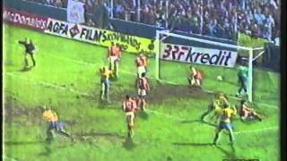 1990 November 28 Brondby Denmark 3 Bayer Leverkusen Germany 0 UEFA Cup [upl. by Soinotna]