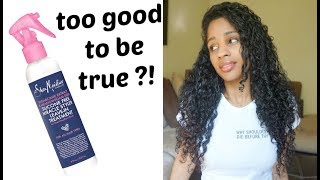 Shea Moisture Miracle Styler Leave In Treatment On Curly Hair [upl. by Nyleuqaj248]