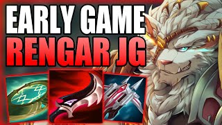 THIS IS HOW YOU CAN HARD CARRY THE EARLY GAME AS RENGAR JUNGLE  Gameplay Guide League of Legends [upl. by Higinbotham]