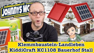 Landleben aus Klemmbausteinen  Kiddicraft KC1108 Bauernhof Stall [upl. by Ecinehs]