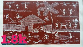 Traditional warli painting 😍😊 [upl. by Candide]