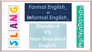 Understanding Standard and Non Standard English [upl. by Arinaj366]