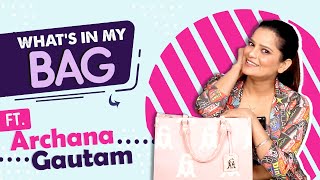 What’s In My Bag Ft Archana Gautam  Bag Secrets Revealed  India Forums [upl. by Yursa]