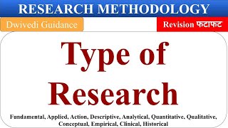 Type of Research research types descriptive analytical action empirical research methodology [upl. by Auqeenwahs]