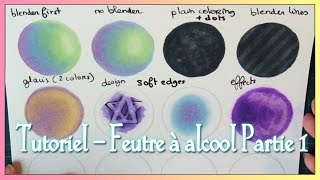 TUTORIEL  Feutres à alcool Graphit Copic Promarker ♦ PARTIE 1 [upl. by Hanford565]