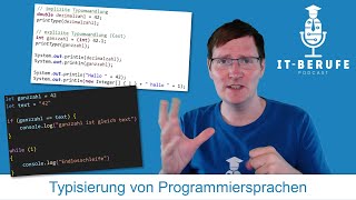 Typisierung von Programmiersprachen AP2 Fachinformatiker Anwendungsentwicklung [upl. by Killion]