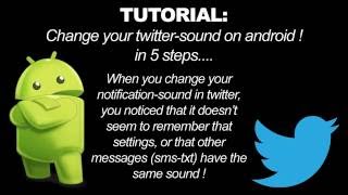 Tutorial Change your twittersound on android [upl. by Reilly]