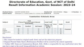 EDUDEL Delhi Result 2024 Kaise Dekhe  How To Check Delhi EDUDEL Result 2024  Class 3 To 7 Result [upl. by Arakaj]