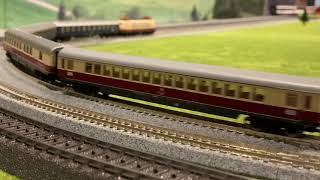 【N】Fleischmann 7802 Zugset 30 Jahre Intercity mit ELok BR103 [upl. by Graner773]