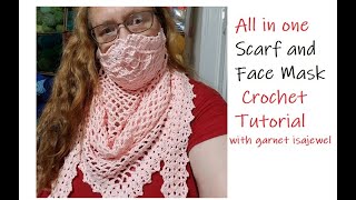 Breathe easier with All in OneScarf amp Face Mask Crochet Tutorial [upl. by Kleper]