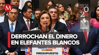 Xóchitl Gálvez presenta su propuesta alternativa al presupuesto 2024 [upl. by Haines629]